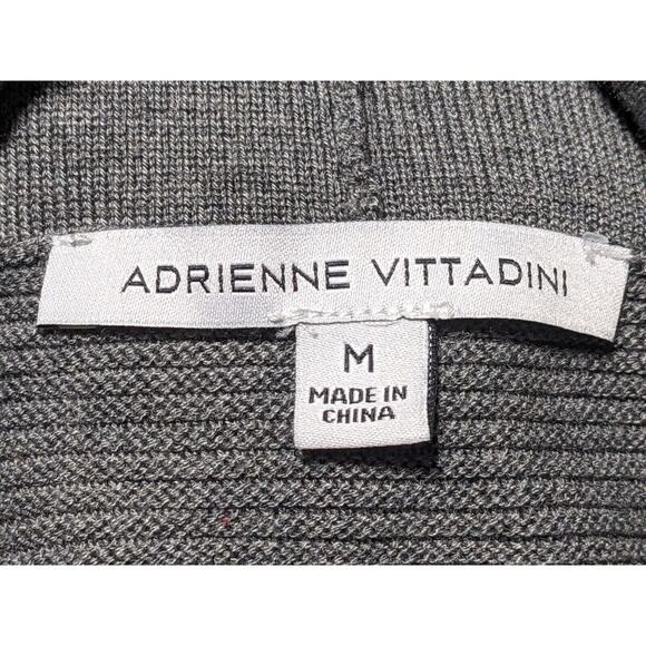 Adrienne Vittadini Tunic Sweater Women Size M Heather Gray Cowl Neck Long Sleeve - Picture 7 of 12